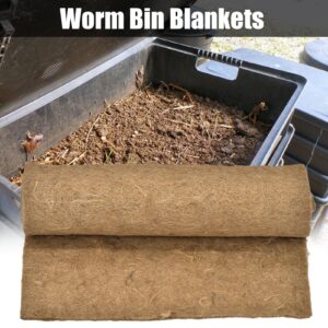 Worm Blanket, Worm Bin Blankets, Worm Composter, Compost Tumbler Worm, Farm Kit Worm Bin Bag Garden Compost Bin Worm Jute Fibre for Compost Bin, Jute Fibre for Compost Bin, Compost Tumbler