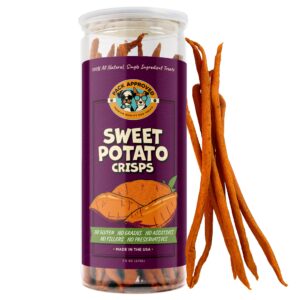 pack approved sweet potato dog treats made in usa - single ingredient dog treat - dehydrated sweet potato fries, perfect for dogs of all breeds and sizes - 7.5 oz