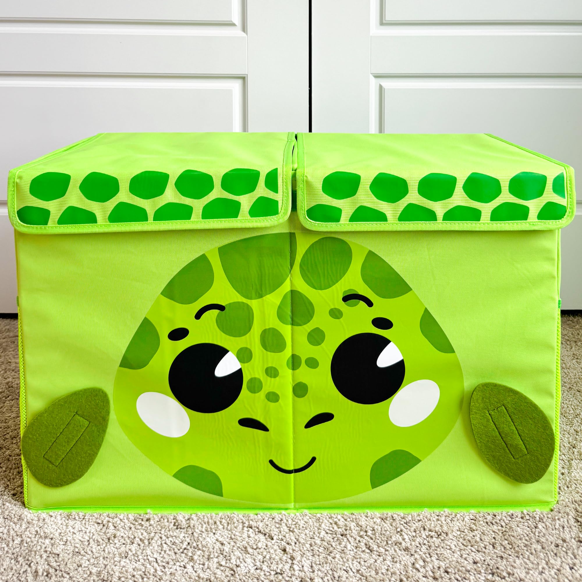 QUOKKA Toy Storage Box Unicorn, Toy Storage Box Turtle & Toy Storage Box Dino Playroom Organizers