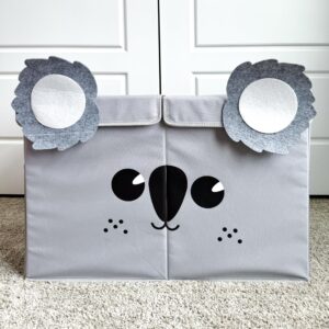 QUOKKA Toy Storage Box Koala, Toy Storage Box Unicorn & Toy Storage Box Owl Playroom Organizers