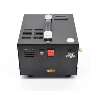 Generic Pcp compressor 12v 300 bar 4500 psi 30Mpa pcp pump high pressure compressor 12v dc 300bar, Black