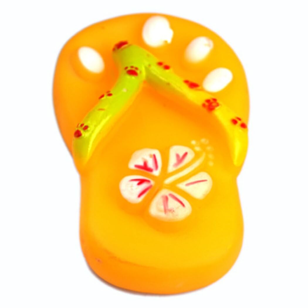 Chewtoyo Flip-Flop Shaped Rubber Toy 2PCS - Portable, Interactive Teething Training Toy for Pets, Funny Novelty Stress Comfort for Dogs