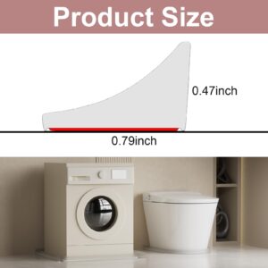 Hzetuu 39Inch Shower Threshold Water Dam Collapsible Shower Water Guard Blocker Self-Adhesive Silicone Shower Water Dam Shower Splash Guard for Kitchen Countertop Sink, Cooktop, Bathroom Tub