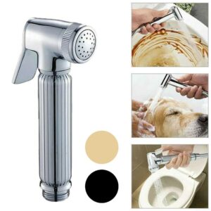 Generic Easy Installation Muslim Shower, Chrome Douche Bidet Spray, Handheld Shattaf Toilet Spray Head()/Sier