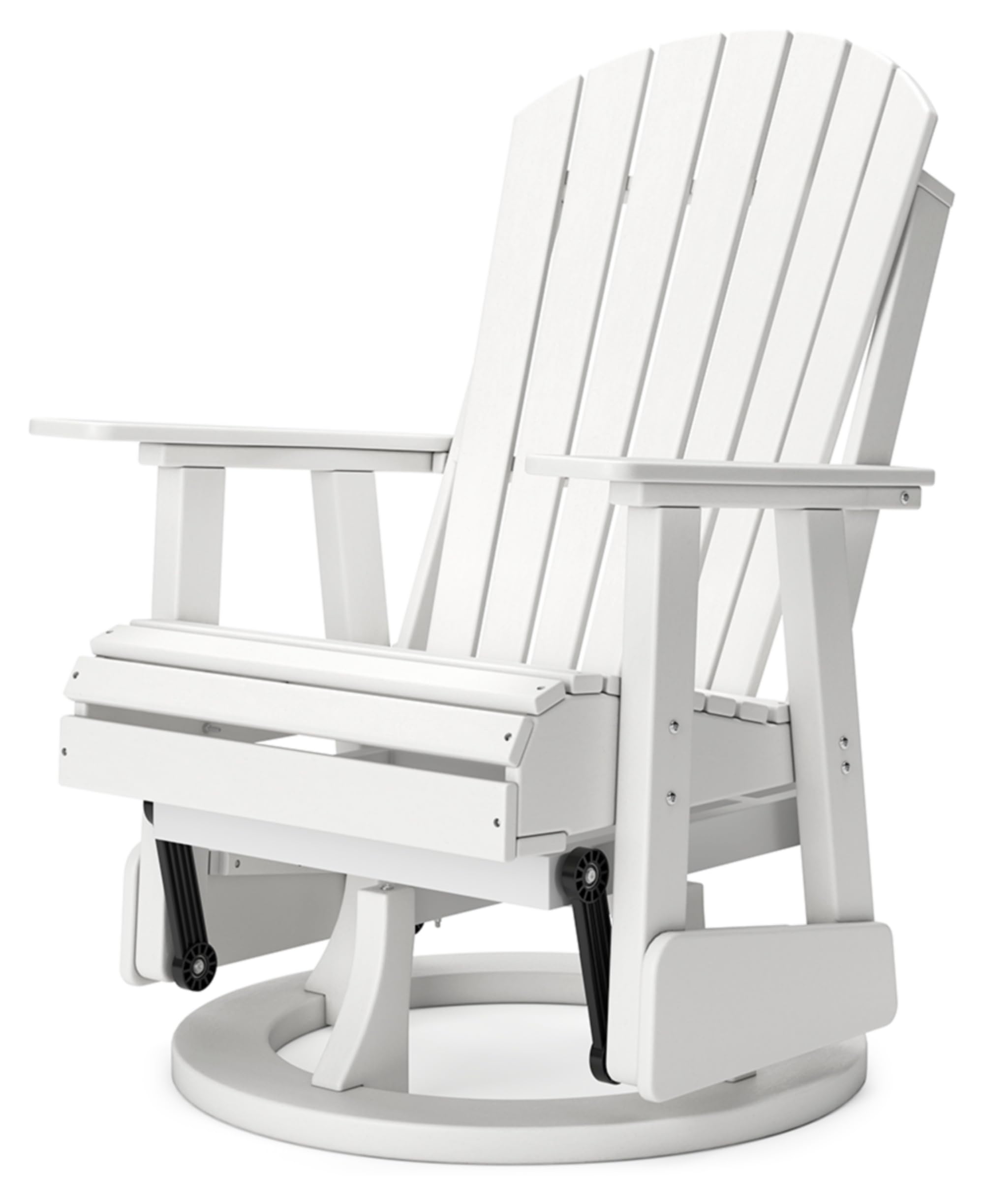 Signature Design by Ashley Hyland Wave Outdoor Swivel Glider Chair, 31" W x 30" D x 42" H, White