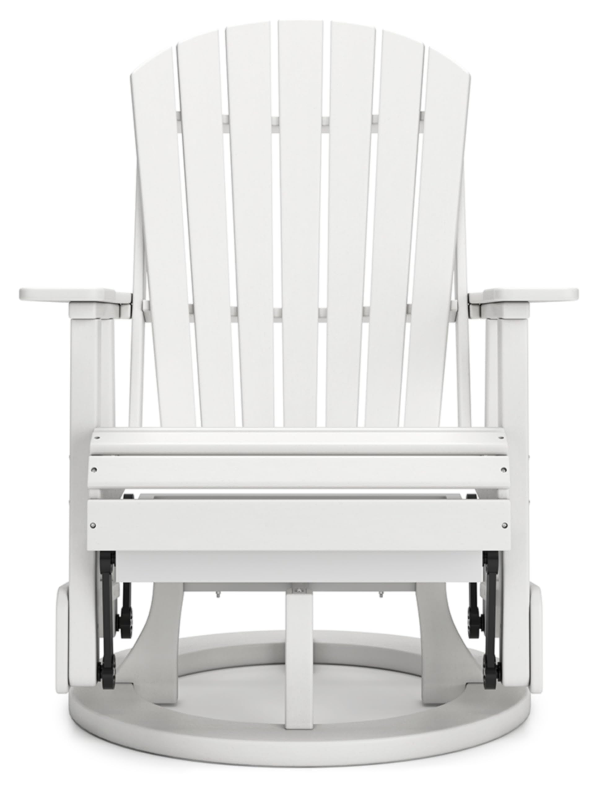 Signature Design by Ashley Hyland Wave Outdoor Swivel Glider Chair, 31" W x 30" D x 42" H, White