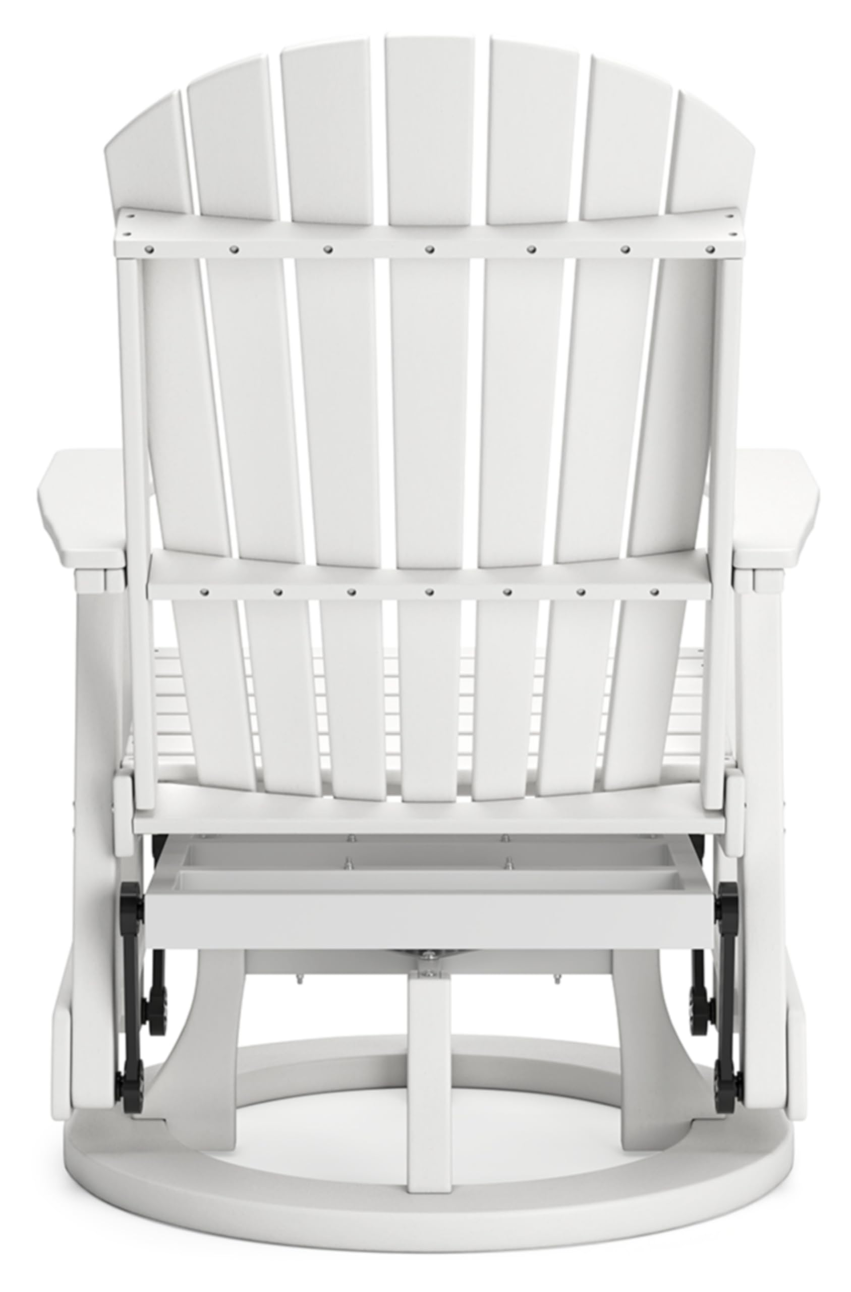 Signature Design by Ashley Hyland Wave Outdoor Swivel Glider Chair, 31" W x 30" D x 42" H, White