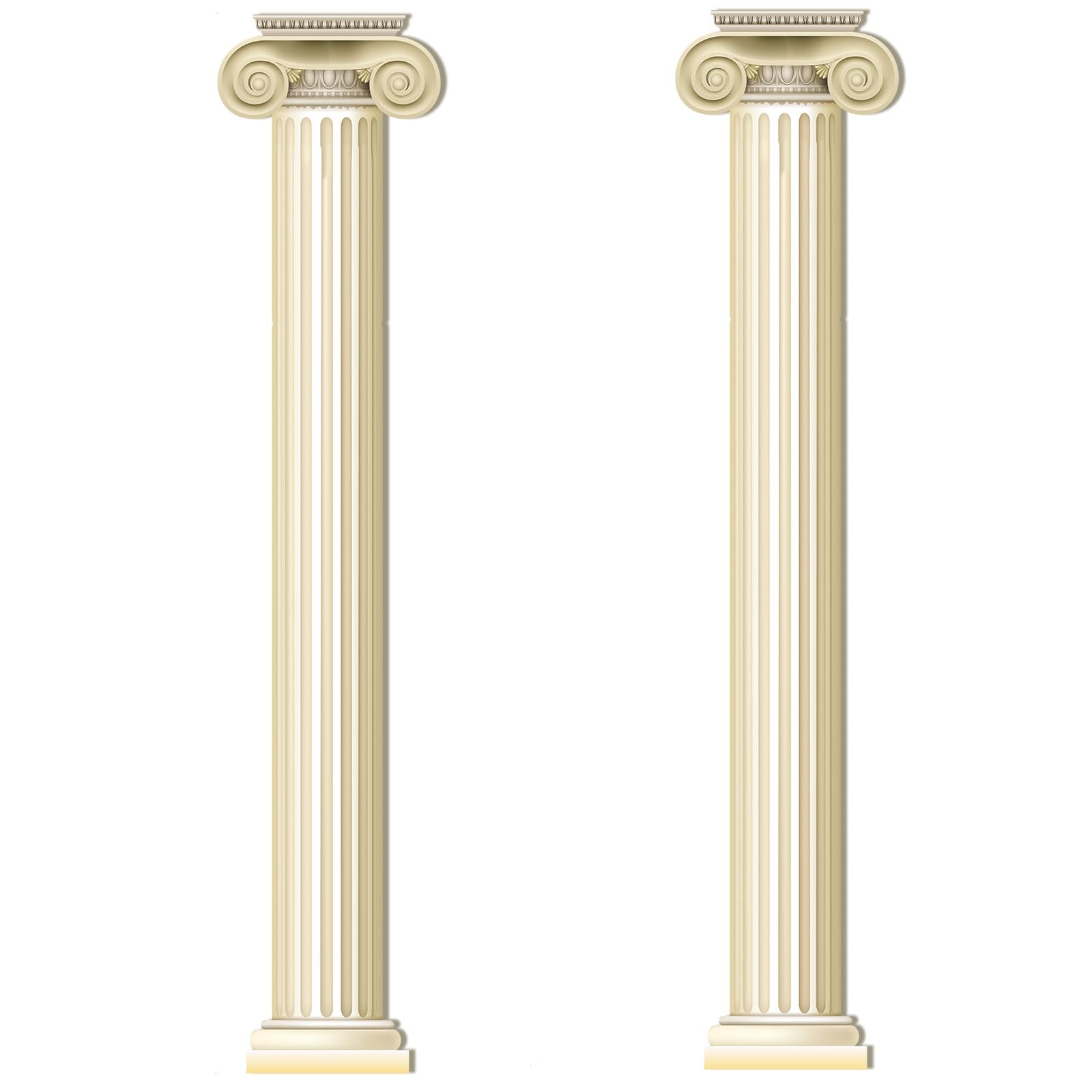 Honoson 2 Pcs Greek Party Wall Decorations Jointed Greek Columns and Pillars Cut out Ancient Greek Decor for Birthday Halloween Medieval Renaissance Ancient Greek Party