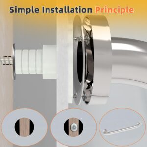 Grab Bar Mounting Kit, Grab Bar Anchors for Installing Grab Bar to Studs in Fiberglass Showers, Grab Bar Mounting System for Safety in Fiberglass Shower or Fiberglass Tub (1)