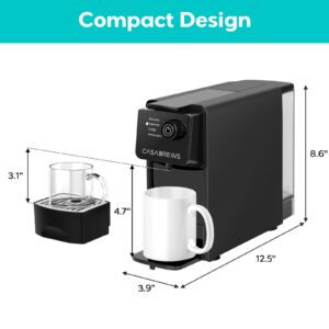 CASABREWS Espresso Machine for Nespresso Original Pods, 20 Bar Coffee Machine with 4 Brewing Modes and 21 oz Removable Water Tank, Compact Capsule Coffee Maker for Home or Office, Ideal Gifts for Mom