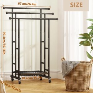 SORCEDAS Towel Rack 3 Tier Free Standing Metal Towel Stand with Storage Basket and Wheel for Extra Large Towel Blanket Drying Bath Towels Bathroom (Black)