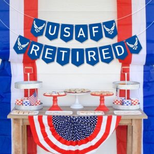 USAF Retired Banner,US Air Force Ritirement Party Decoration Banner,Pre-strung