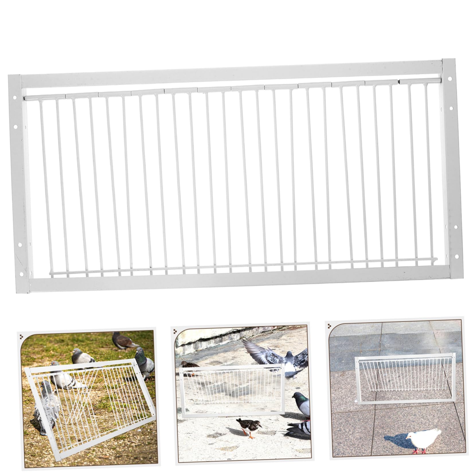 BESPORTBLE Pigeon Hits The Door Pigeon t Traps Pigeon Entrance Door Traps Bird Launcher Pigeon Door Frame Racing Pigeon Traps Doves Door Entrance House Door White Iron Pigeon Racing Curtain