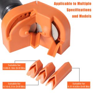 Multipurpose Drill Bit Sharpener for All Bits Mill Drill Machine Blade Sharpening Tool with 4 Grinding Wheels Completed in 5 Seconds