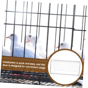 BESPORTBLE Pigeon Hits The Door Pigeon t Traps Pigeon Entrance Door Traps Bird Launcher Pigeon Door Frame Racing Pigeon Traps Doves Door Entrance House Door White Iron Pigeon Racing Curtain