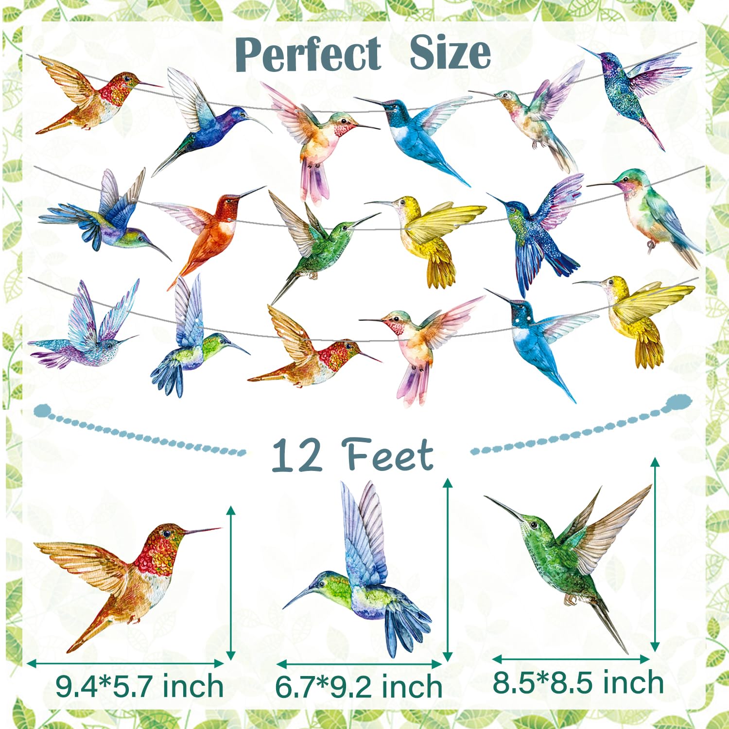 Hummingbird Party Banner Hummingbird Party Decorations 4Pcs Bird Birthday Decorations Hummingbird Cutout Banner for Flying Bird Hawaiian Luau Baby Shower Supplies