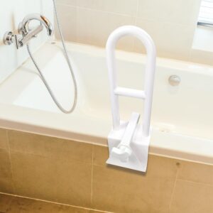 Bathtub Safety Rail Adjustable Shower Grab Bar - White Medical Bathtub Handle Grab Bars for Bathroom, Safety Handle Rail Heavy Duty for Seniors and Elderly