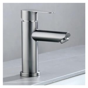 1 Pcs Kitchen Faucet Stainless Steel Hot and Cold Faucet Wash Basin Basin Faucet Bathroom Bathtub Accessories Set Sink Bathtub Faucet (Color : Silver)