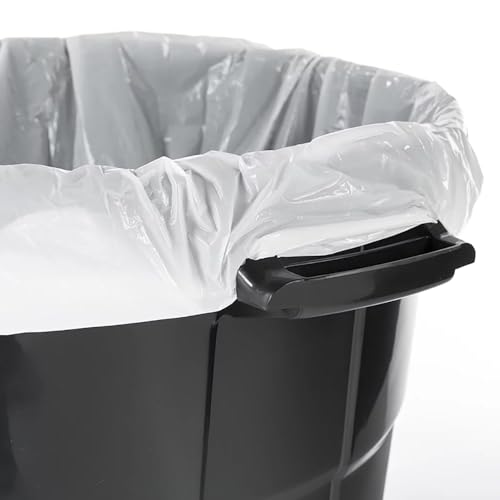 AYOYZ 20 Gallon Heavy Duty Plastic Garbage Can, Included Lid, Black