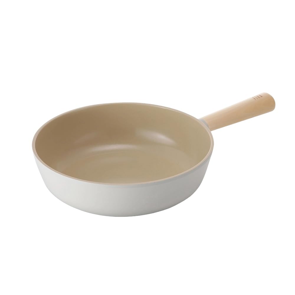 Neoflam FIKA 10inch 26cm Ivory IH Wok, Impact Induction Heating