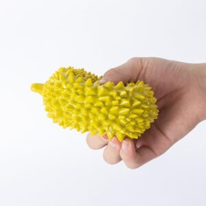 JQCUJQA Chew Toys, Dog Squeaky Toys Cute Fruits Dog Toys Teeth Cleaning and Training for Puppy Small Medium Dog Pets (Durian)