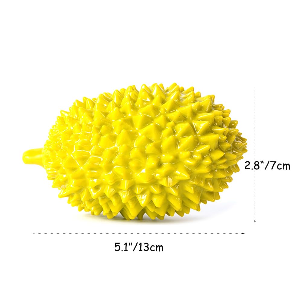 JQCUJQA Chew Toys, Dog Squeaky Toys Cute Fruits Dog Toys Teeth Cleaning and Training for Puppy Small Medium Dog Pets (Durian)