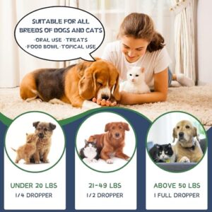 Natural Oil for Dogs and Cats - Natural Oil Drops with Omega Fatty Acids - Hip and Joint Support and Skin Health 240330148