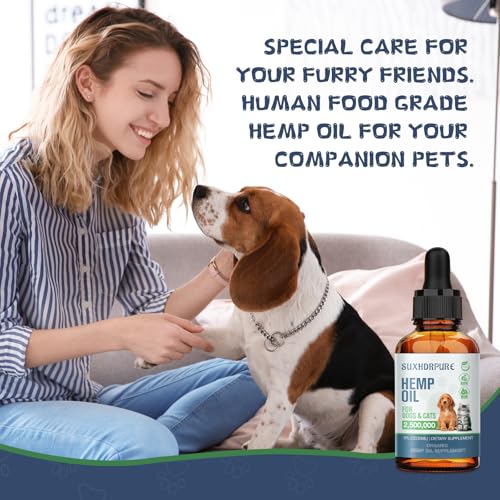 Natural Oil for Dogs and Cats - Natural Oil Drops with Omega Fatty Acids - Hip and Joint Support and Skin Health 240330148