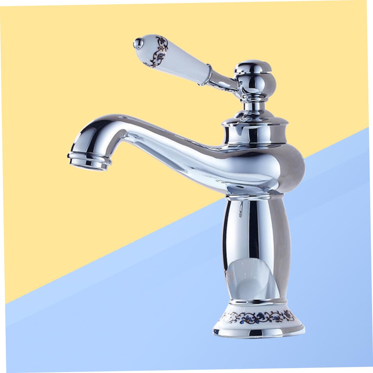 Homoyoyo Basin Faucet Bath Mixer Tap Kitchen Faucet Basin Mixer Tap Cloakroom Basin Gold Bathroom Taps Bathroom Taps Mixer Gold Tap Euro Faucet Water Tap Single Sink