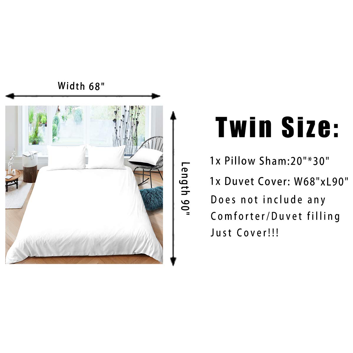 Feelyou Hunting and Fishing Pattern Duvet Cover Big Pike Fishing Bedding Set for Kids Underwater Animals Theme Comforter Cover Rustic Farmhouse Bedspread Cover Bedroom Collection 2Pcs Twin Size