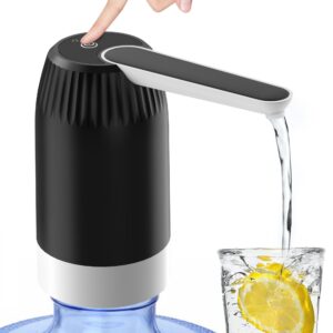 5 gallon water dispenser, portable rechargeable water jug dispenser, usb automatic drinking water jug pump for home, office, camping, gym