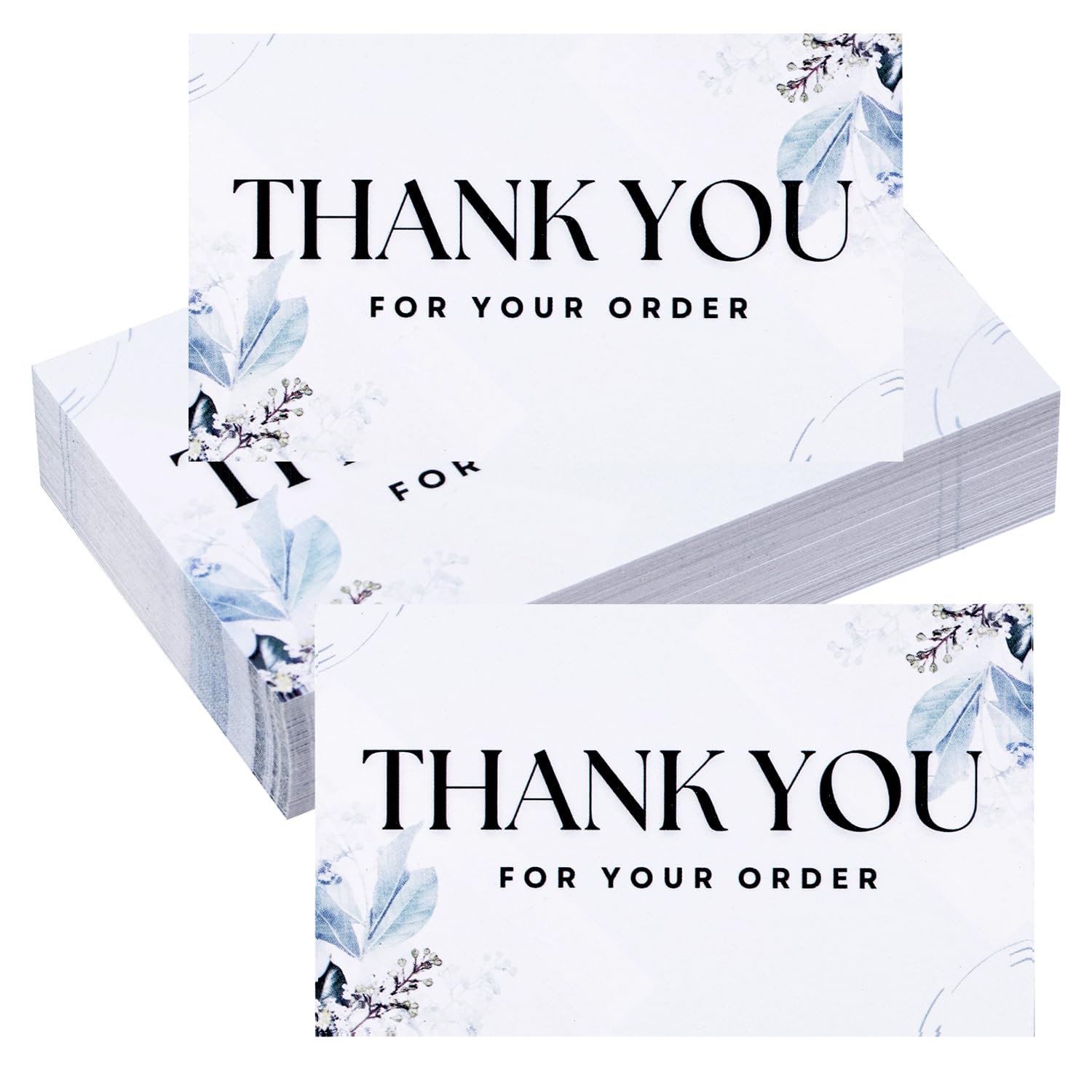 Eruinfang 50 Pack Thank You Cards blank Thank You Card Thank You Notes Small Appreciation Cards Mini Thanks Greeting Cards for Supporting My Small Business Cards for Retail Store