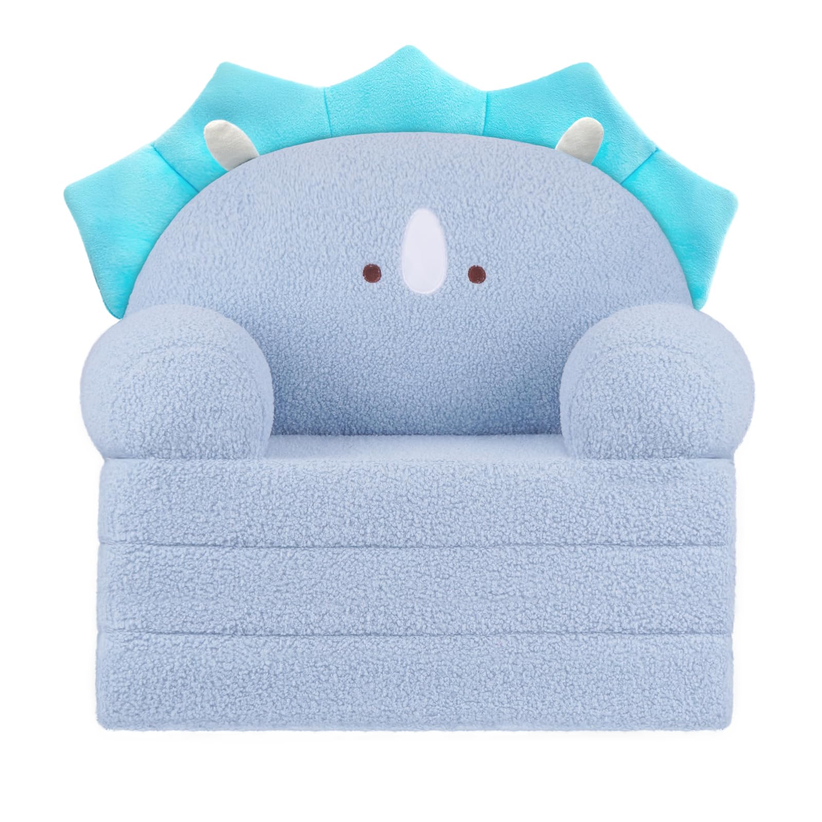 MOONBEEKI Comfy Toddler Chair, Kids Couch Fold Out to Lounger, Foldable Baby Sofa Plush for Girl and Boy Age 1-3