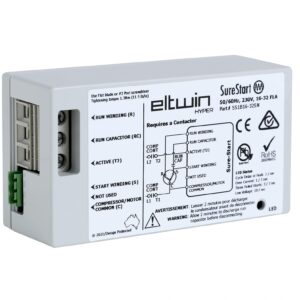 Eltwin Hyper SureStart 16-32A Soft Start with Reverse Motor Protection. Reduce The Start up Current of Your HVAC Unit by up to 70%. Easy to Install., Gray