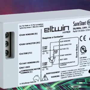 Eltwin Hyper SureStart 16-32A Soft Start with Reverse Motor Protection. Reduce The Start up Current of Your HVAC Unit by up to 70%. Easy to Install., Gray