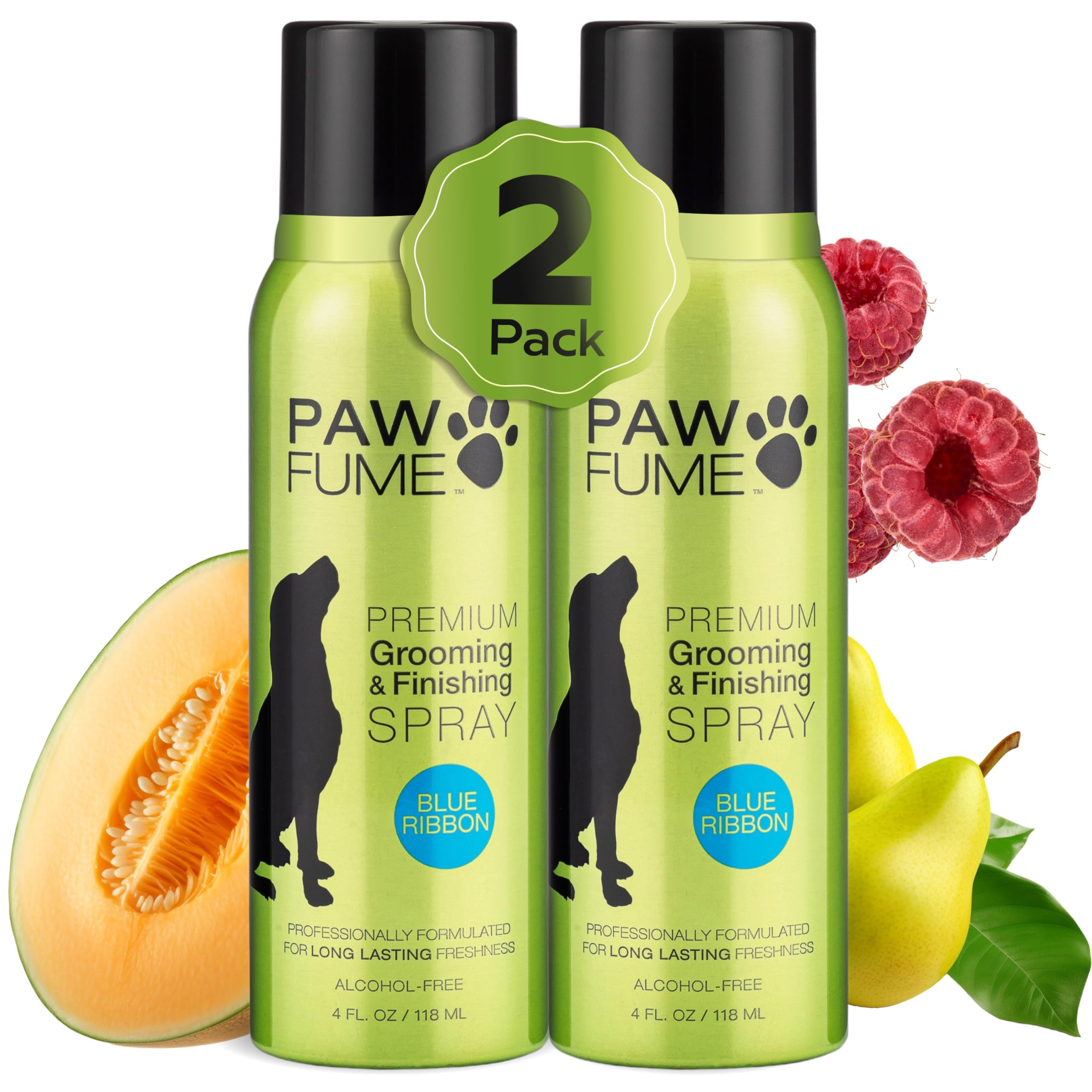 PAWFUME Premium Grooming Spray Dog Spray Deodorizer Perfume for Dogs - Dog Cologne Spray Long Lasting Dog Sprays - Dog Perfume Spray Long Lasting After Bath - Deodorizing Spray (Blue Ribbon, 2-Pack)