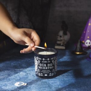 ROMIIE ZOI Scented Candle - Dia de Muertos - 6oz Soy Wax Candle for The Day of Dead, Gift for Her/Him