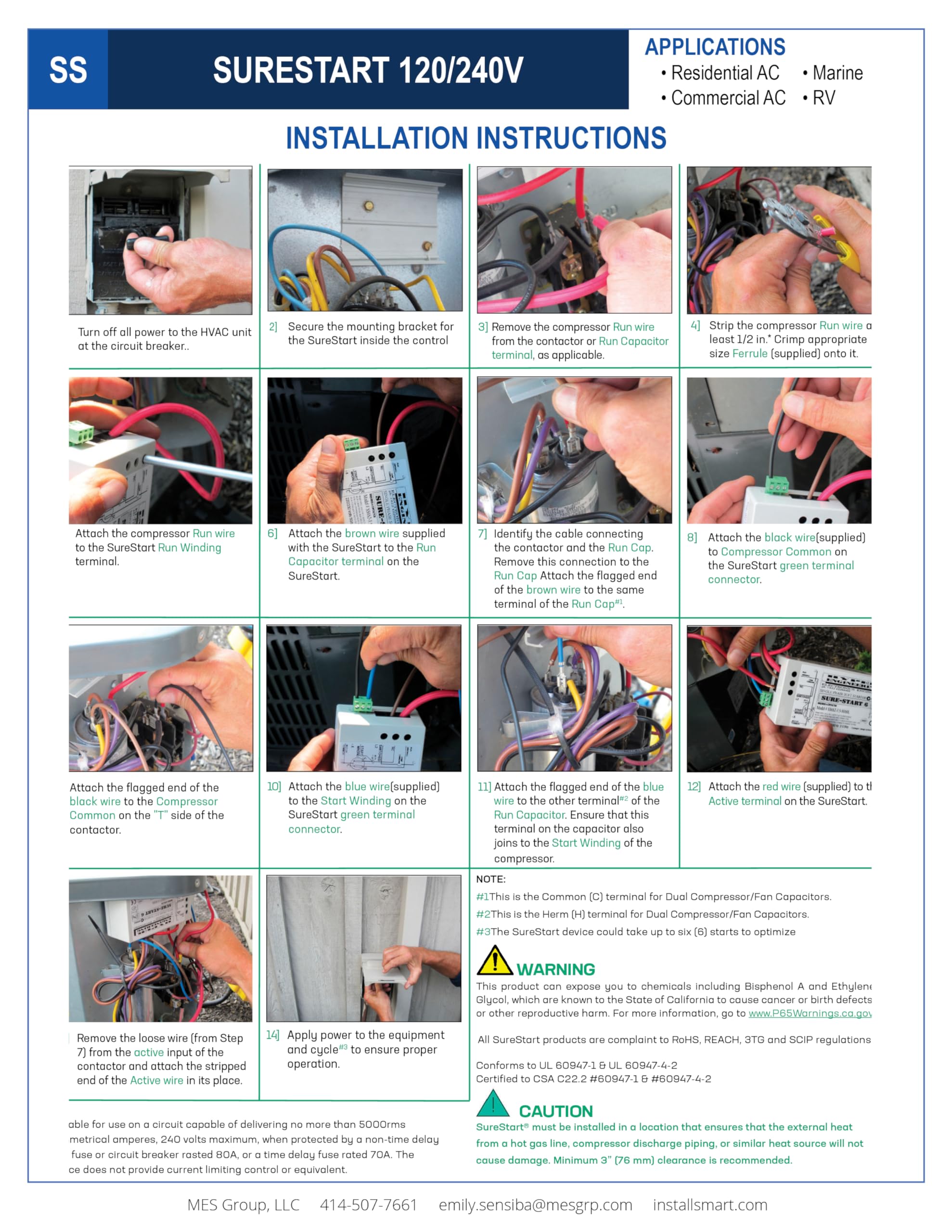 Eltwin Hyper SureStart 16-32A Soft Start with Reverse Motor Protection. Reduce The Start up Current of Your HVAC Unit by up to 70%. Easy to Install., Gray