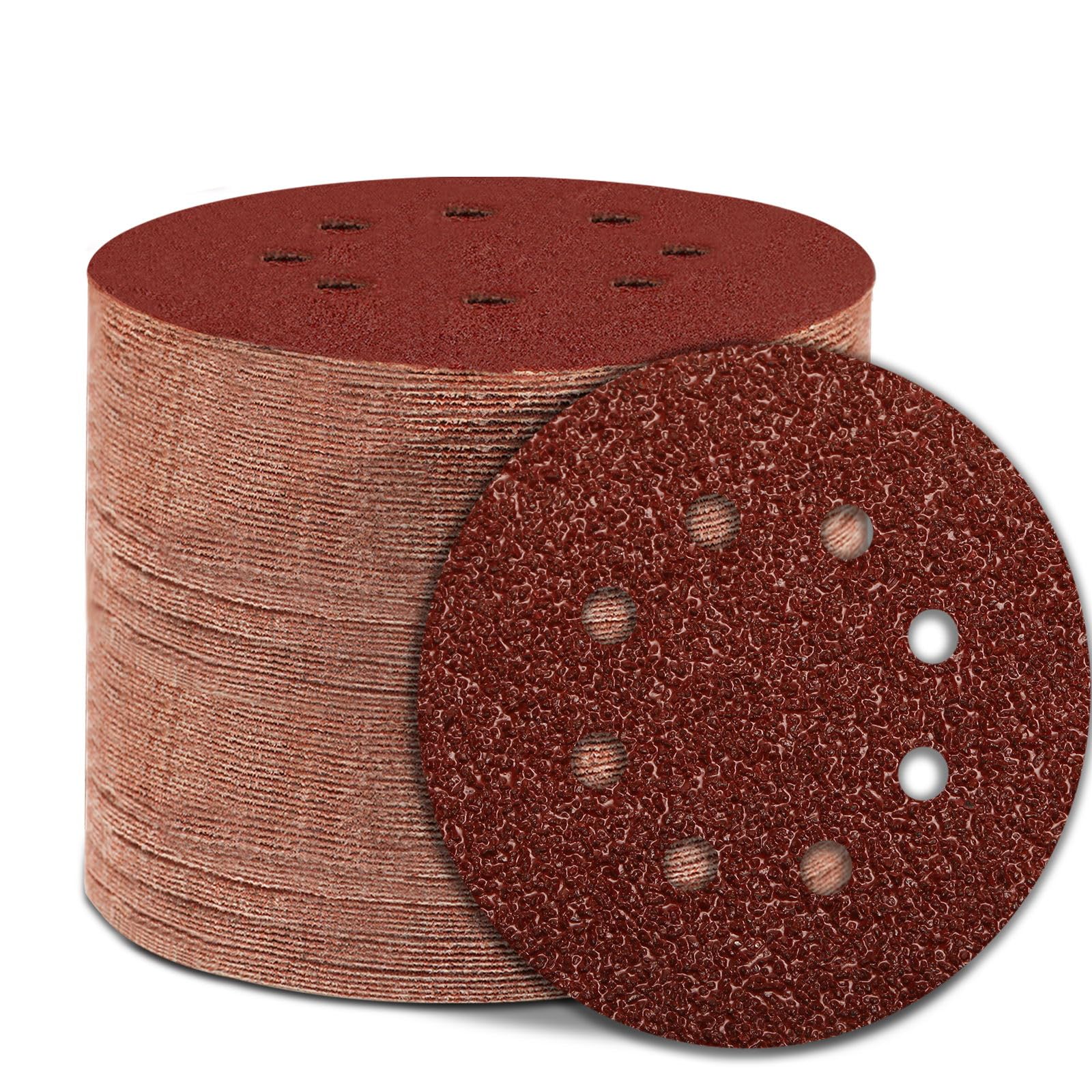 Szarint 150 PCS 5 Inch Sanding Discs Hook and Loop Sandpaper for Random Orbital Sander Include 60 80 100 120 150 180 240 320 400 600 Grit