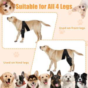 tisueteyi Dog Leg Braces for Front and Back Torn ACL Hind Leg, Rear Leg Joint Care Injury Support for Dogs Luxating Patella, Dog Arthritis, Hip Dysplasia, Adjustable Dog Acl Brace Size M