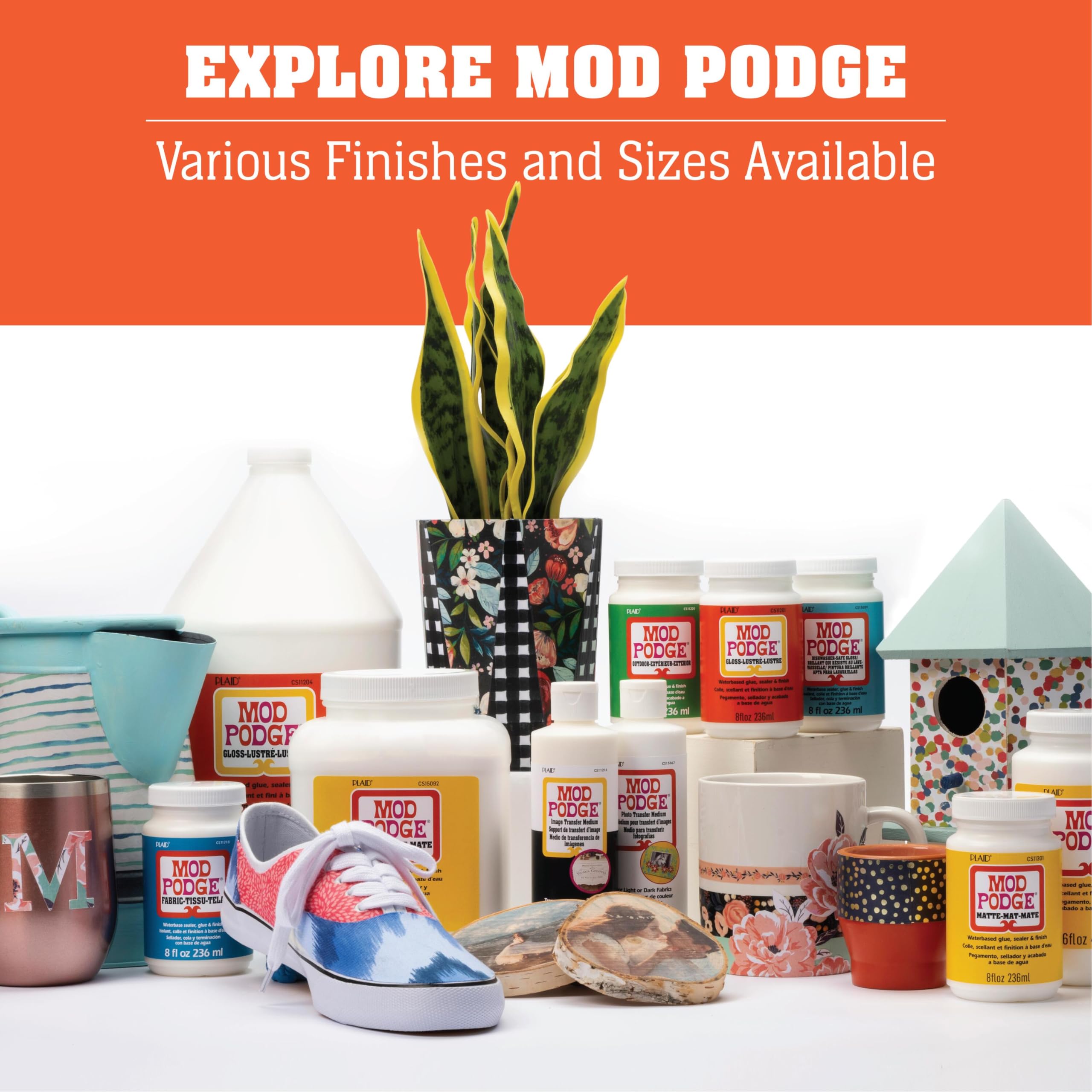 Mod Podge Matte Multi-Surface All-in-One Glue, Sealer, and Finish, Perfect for Indoor and Outdoor Arts and Crafts Projects, CS27687