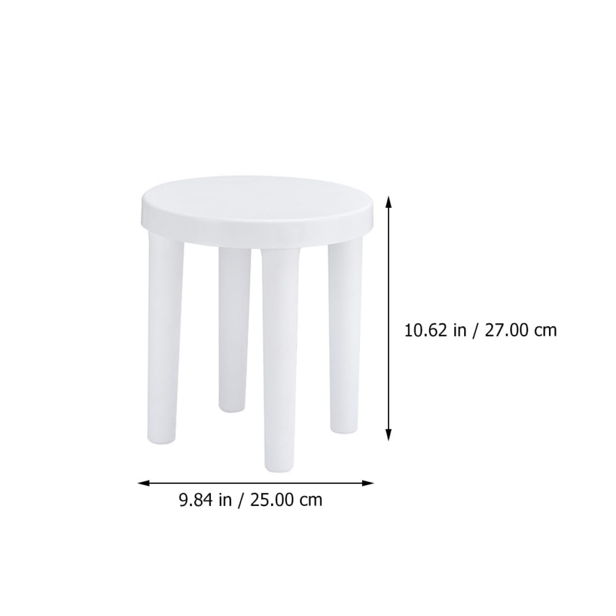 Ciieeo 1pc Japanese Style Stool Small Stool Small Vanity Stool Low Stool Kid Step Stool Step up Stool Non-Slip Stool Little Stool Plastic Furniture Makeup White Child