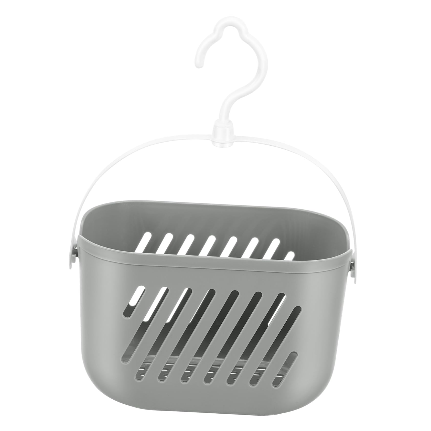 Ciieeo Plastic Hanging Shower Caddie Basket Kitchen Organizer Hanging Storage Basket with Hooks for Home Bathroom Kitchen Pantry Grey