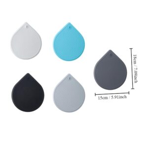 gifthub 5Pcs Multi-Color Universal Bathtub Stopper,Multipurpose Silicone Tub Drain Stopper,Easy to Use,Durable Bathtub Drain Cover Bath Plug for Bathroom Kitchen Sink