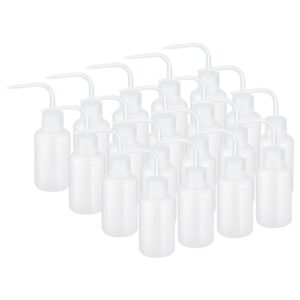 patikil 150ml wash bottle, 24pcs plastic squeeze bottle narrow mouth bottle watering tools foam bottle for green soap cleaning washing irrigation, clear