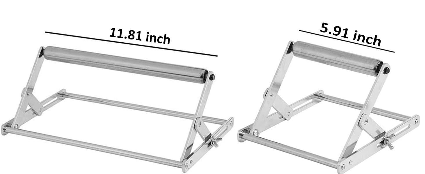 Live Clouds 2pcs Adjustable Cutting Machine Support Frame, Metal Cutting Machine Work Support Stand, Adjustable Height Table Saw Stand Material Support Frame, Cutting Machine Attachment (small)