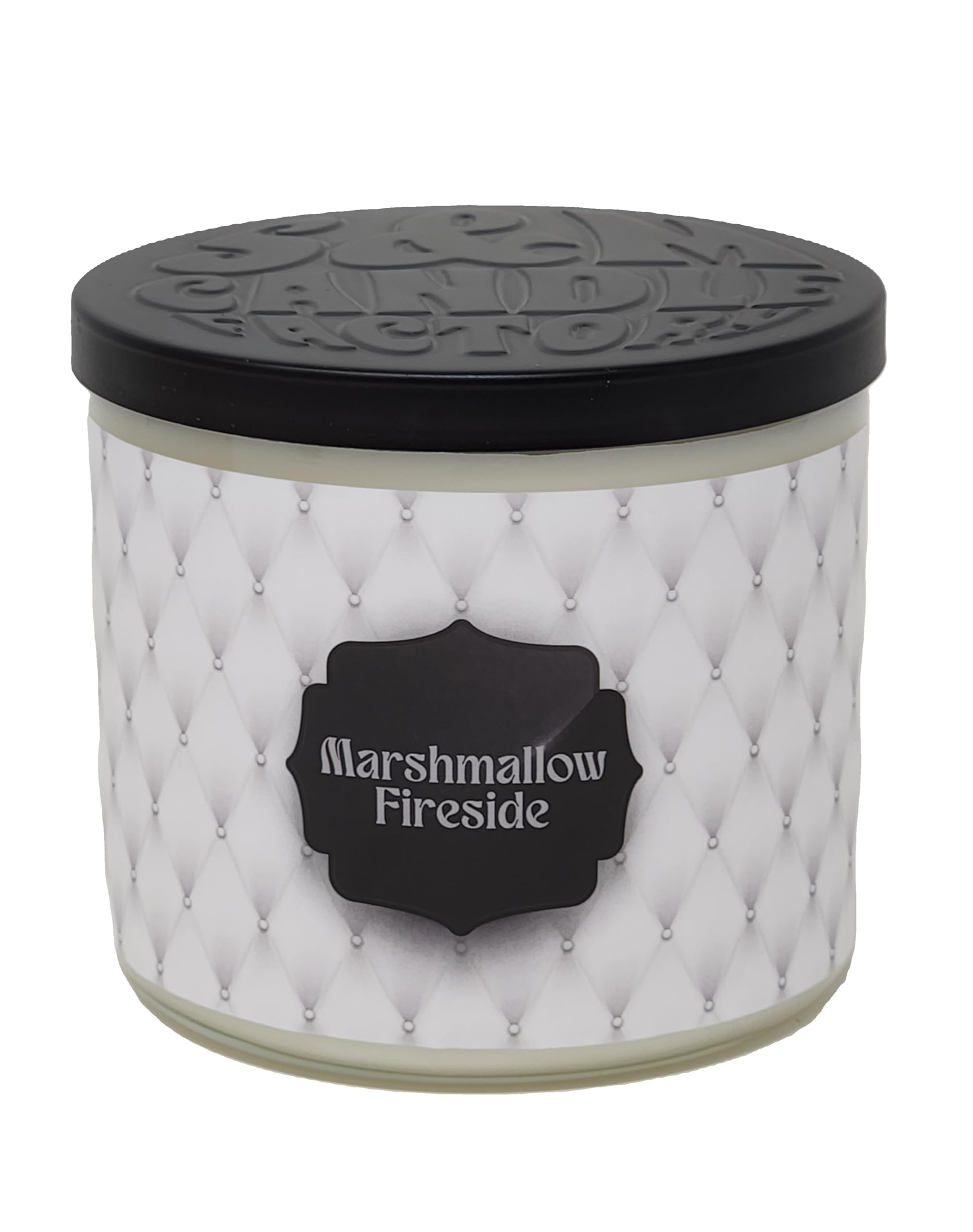 Marshmallow Fireside Candle ~ Highly Scented Large 3-Wick Candle ~ Soy and Coconut Wax Blend