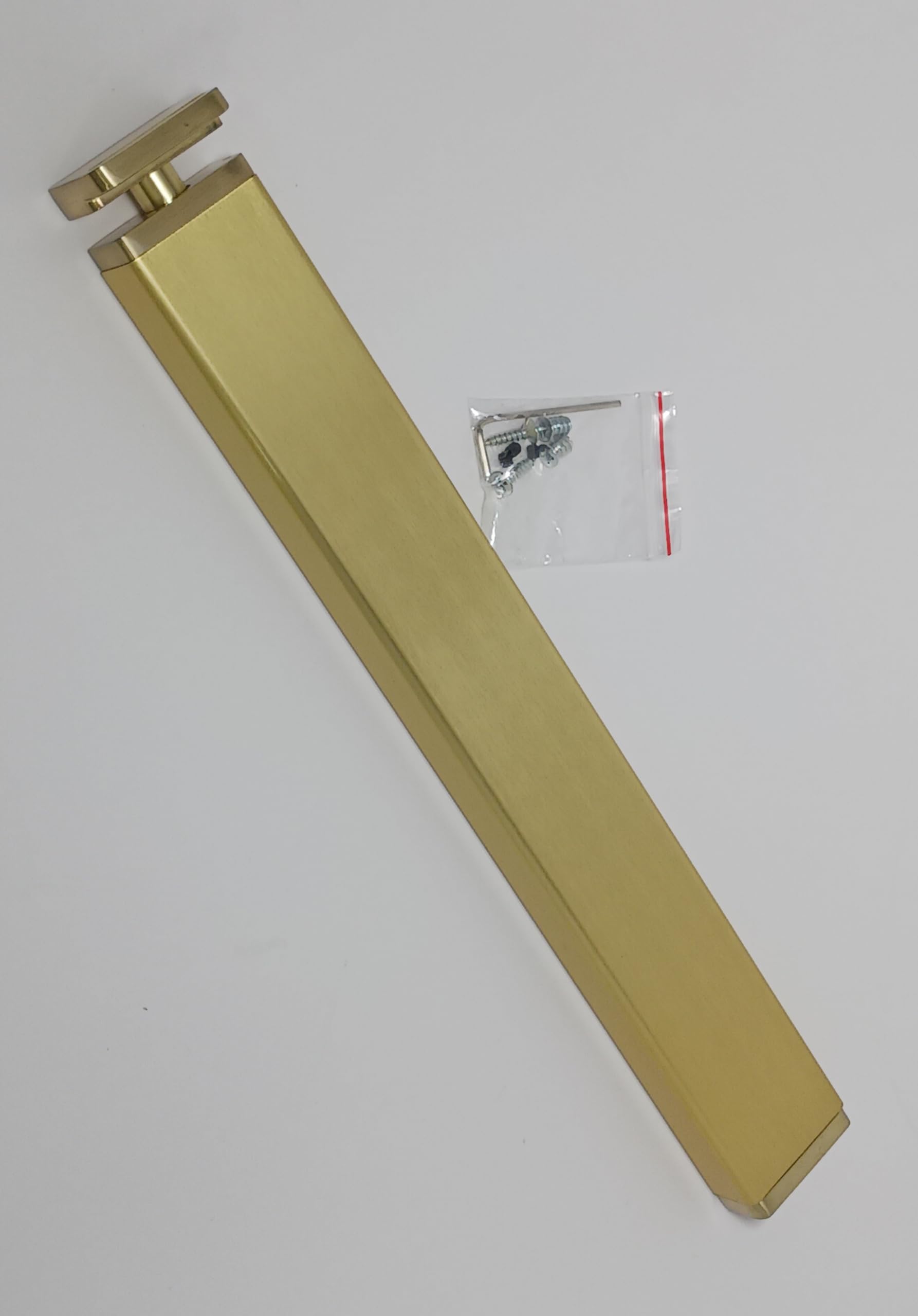 Designer Wardrobe Reversible Closet Valet Rod 11.75" or 13.75" Length with 8.5" Retractable Pullout Extension and Installation Hardware (Matte Brass, 11.75 Inch Long)