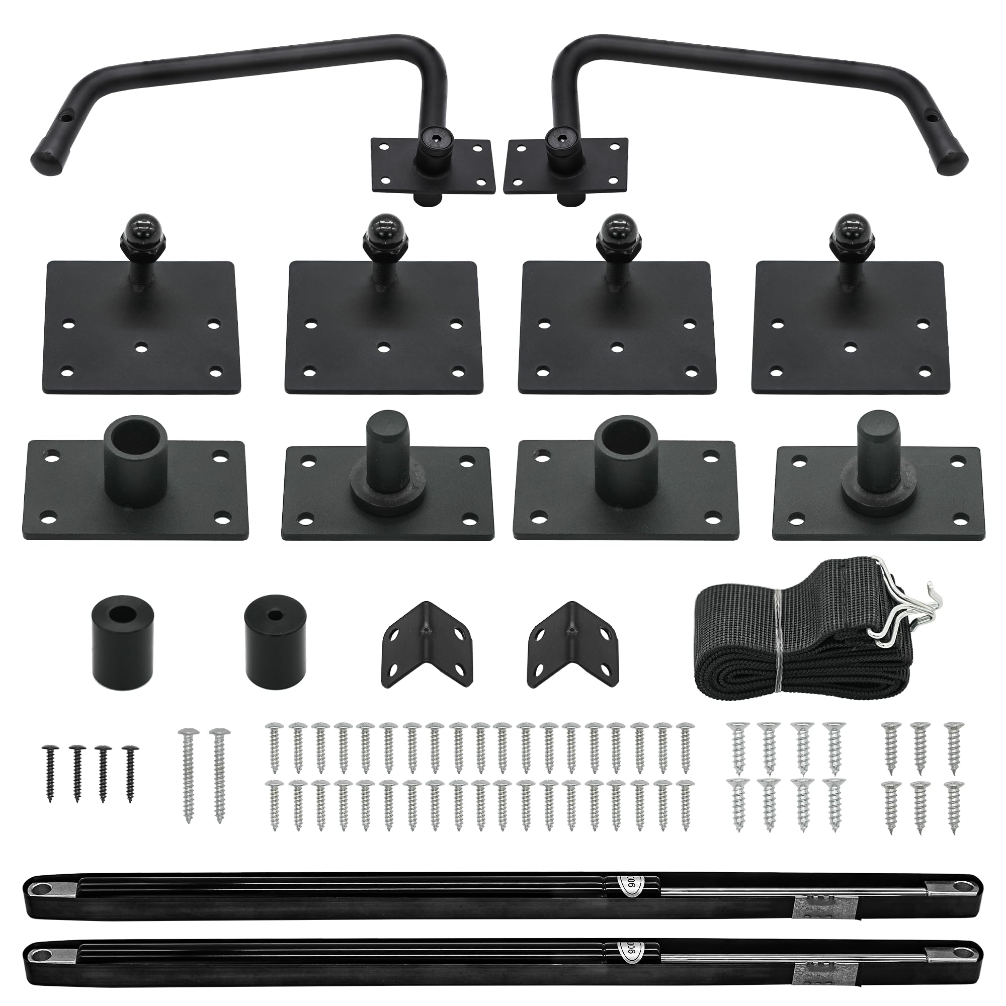 QWENETO Murphy Bed Kit, Murphy Bed Queen Size Hardware Kit, Heavy Duty Vertical Wall Mount, Adjustable DIY Folding Cabinet Wall Bed Frame for Guestroom Easy to Build