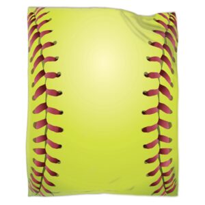 anydia softball blanket gifts 40 x 50 inch for kid,softball fannel fleece super soft throw blanket travel blanket for bed couch sofa